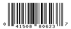 UPC barcode number 041508806237