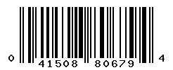 UPC barcode number 041508806794