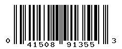 UPC barcode number 041508913553