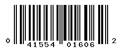 UPC barcode number 041554016062