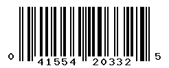 upc 041554203325 barcode image