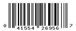 UPC barcode number 041554269567