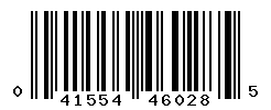 UPC barcode number 041554460285
