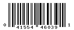 UPC barcode number 041554460391