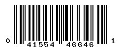 UPC barcode number 041554466461