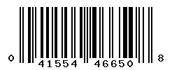 UPC barcode number 041554466508