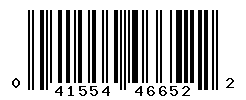 UPC barcode number 041554466522