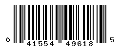 UPC barcode number 041554496185