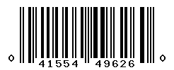 UPC barcode number 041554496260