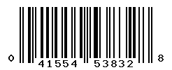 UPC barcode number 041554538328