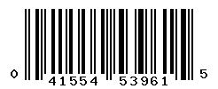 UPC barcode number 041554539615