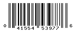 UPC barcode number 041554539776