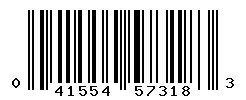 UPC barcode 041554573183