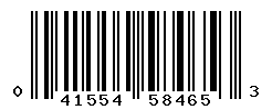 UPC barcode number 041554584653