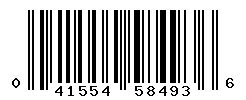 UPC barcode number 041554584936