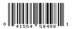 UPC barcode number 041554584981