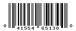 UPC barcode number 041554651300