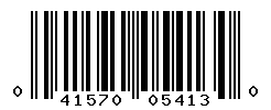 UPC barcode number 041570054130