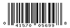 UPC barcode number 041570056998