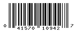 upc 041570109427 barcode image