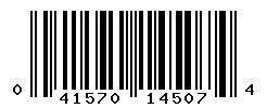 UPC barcode number 041570145074