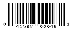 upc 041598000461 barcode image