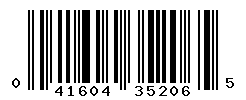 UPC barcode number 041604352065