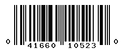 UPC barcode number 041660105230