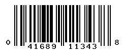 upc 041689113438 barcode image