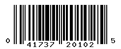 UPC barcode number 041737201025