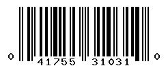 UPC barcode 041755310310