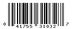 UPC barcode 041755310327