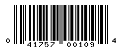 UPC barcode number 041757001094