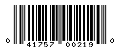 UPC barcode number 041757002190