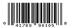 UPC barcode number 041789901058