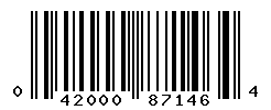 UPC barcode number 042000871464