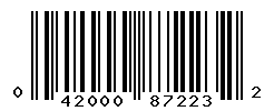 UPC barcode number 042000872232