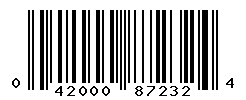 UPC barcode number 042000872324