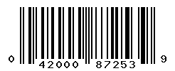 UPC barcode number 042000872539