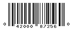 UPC barcode number 042000872560