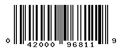 UPC barcode number 042000968119