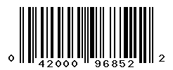 UPC barcode number 042000968522