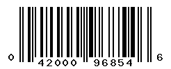 UPC barcode number 042000968546