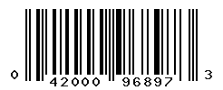 UPC barcode number 042000968973