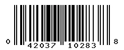 UPC barcode 042037102838