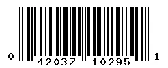 UPC barcode 042037102951