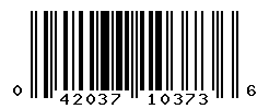 UPC barcode number 042037103736