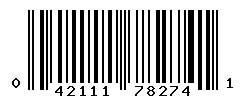 upc 042111782741 barcode image