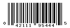 UPC barcode number 042111954445