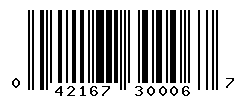 upc 042167300067 barcode image